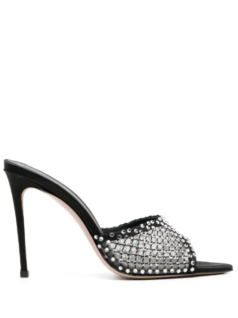 Le Silla 100mm Gilda crystal-embellished sandals Black 2340A100R1PPSAS