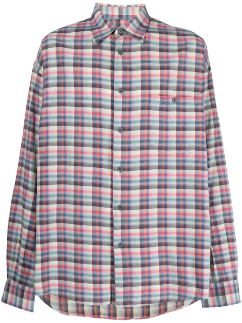 Missoni Pre-Owned 1990s tartan-check cotton shirt Red MISS250NN
