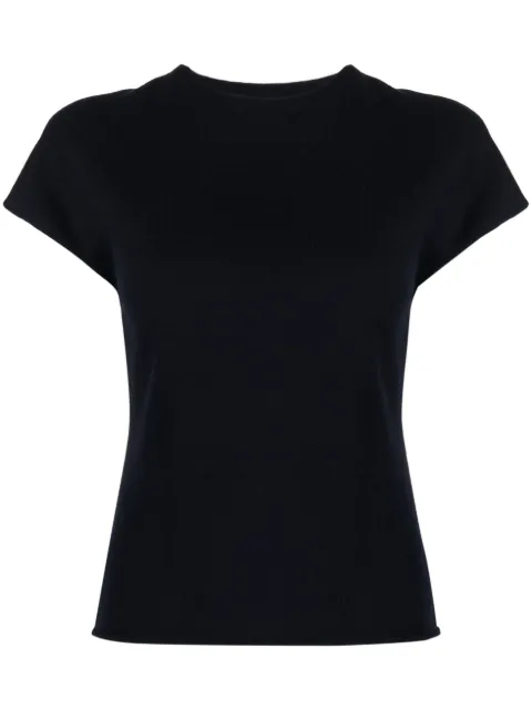 Vince short-sleeve wool-blend T-shirt Blue V957379432
