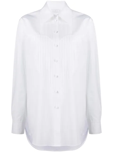 AREA Heart-Bib Tuxedo cotton shirt White 2303T13236