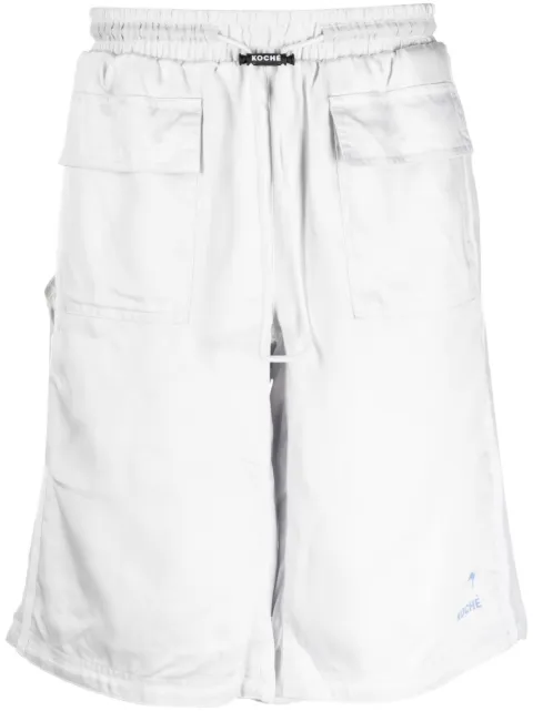 PUMA logo-buckle track shorts Grey 53880676
