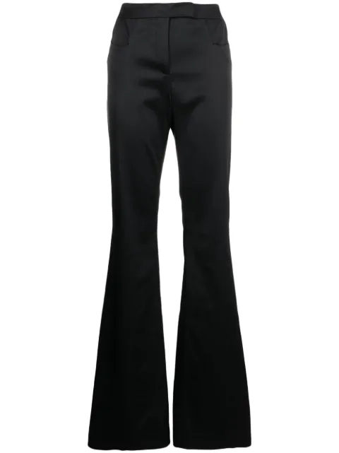 TOM FORD flared satin trousers Black PAW545FAX945LB999