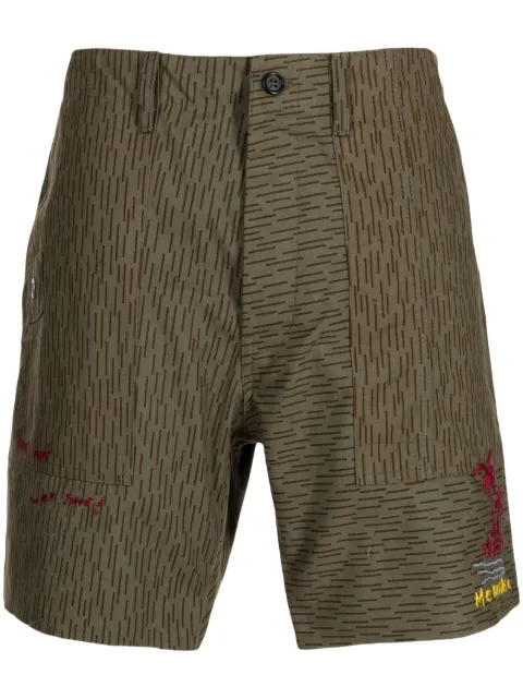 PRESIDENT'S Camouflage-print cotton shorts Green P23PPU095CC940214