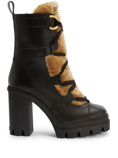 Giuseppe Zanotti Leyre 110mm leather boots Black I270026001