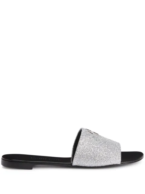 Giuseppe Zanotti Shirley glitter sandals Silver I000080K02