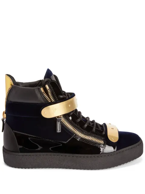Giuseppe Zanotti Coby double-straps mid-top sneakers Blue RM10065001