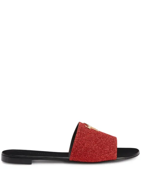 Giuseppe Zanotti Shirley glitter sandals Red I000080K09