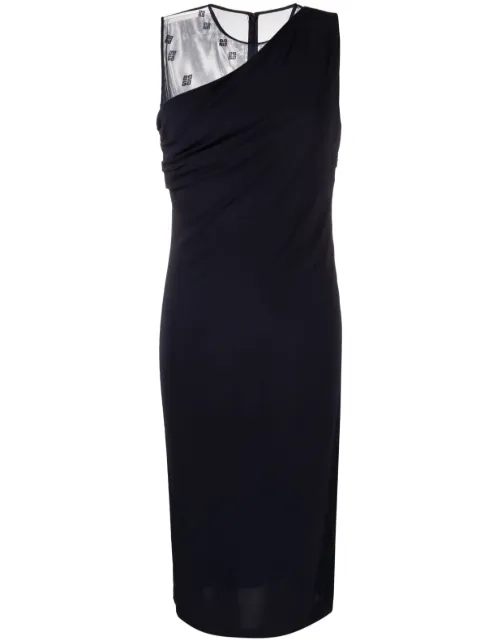 Givenchy mesh-panel midi dress Blue BW21LE30XH