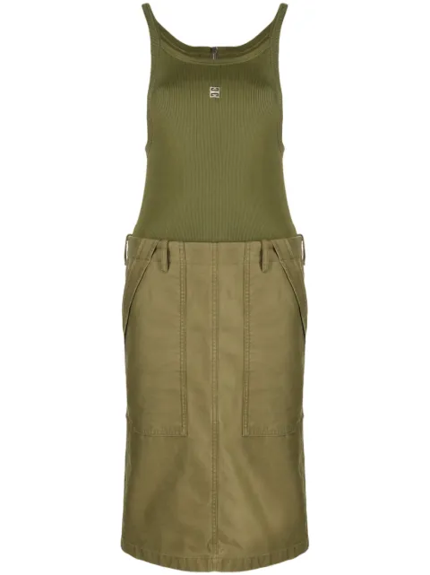 Givenchy panelled cargo midi dress Green BW21KUG03X