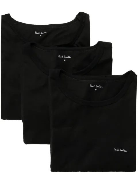 Paul Smith logo-print organic cotton T-shirt (pack of three) Black M1A389M3PK