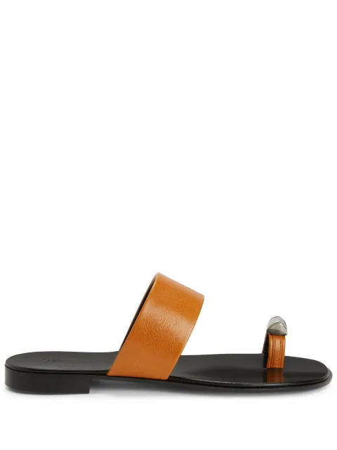 Giuseppe Zanotti Norbert leather toe-loop sandals Black IU10060K14