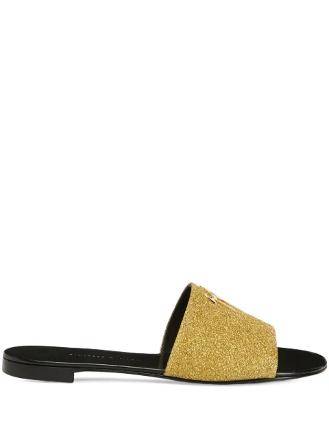 Giuseppe Zanotti Shirley glitter sandals Gold I000080K11