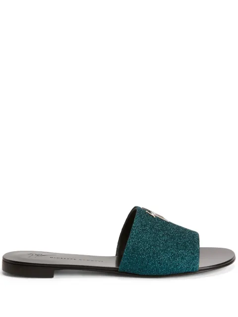 Giuseppe Zanotti Shirley glitter sandals Green I000080K01