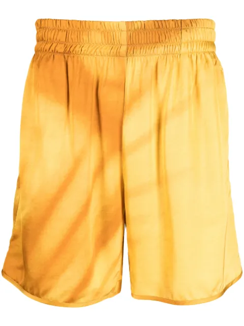 BLUE SKY INN Palms elasticated-waistband shorts Yellow BS2302ST017