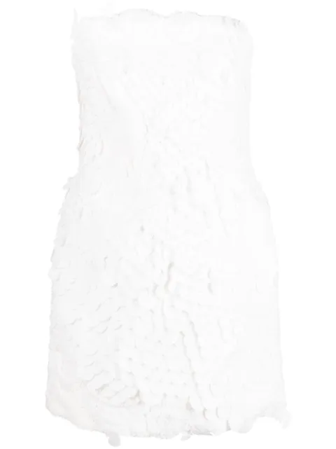 ZIMMERMANN Tama filigree-embellished minidress White 6331DTAM