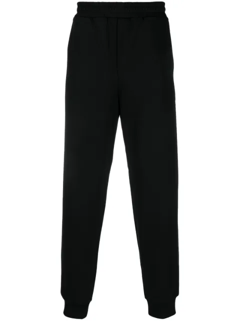 Helmut Lang logo-print cotton track pants Black N05HM212