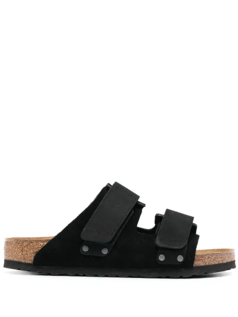 Birkenstock Uji leather slides Black 1024810