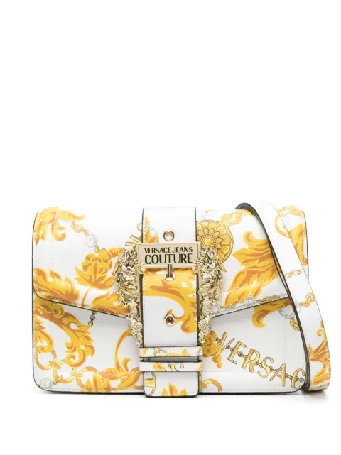 Versace Jeans Couture baroque-print satchel bag White 75VA4BF1ZS807