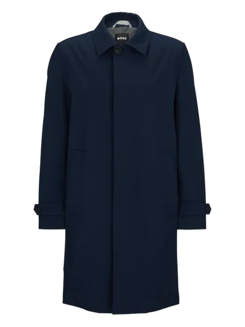 BOSS button-up trenchcoat Blue 50497718
