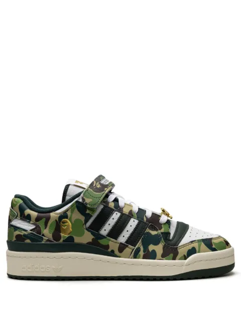 adidas x BAPE Forum 84 Low "30th Anniversary Green Camo" sneakers Green ID4771