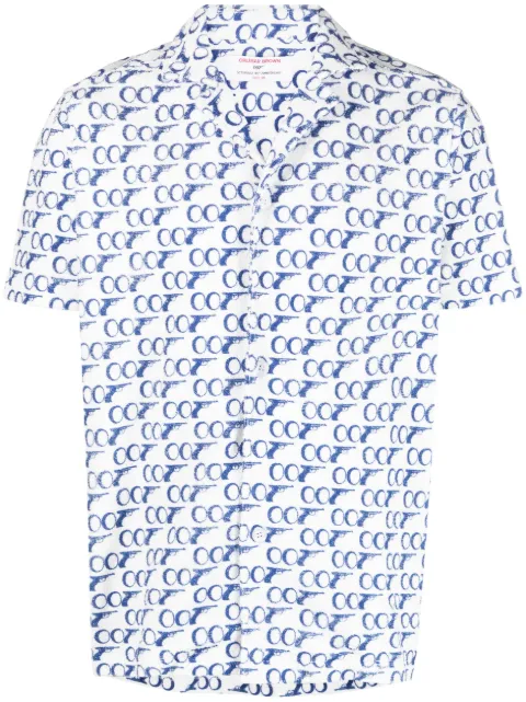 Orlebar Brown Howell James Bond-print shirt White 278663007