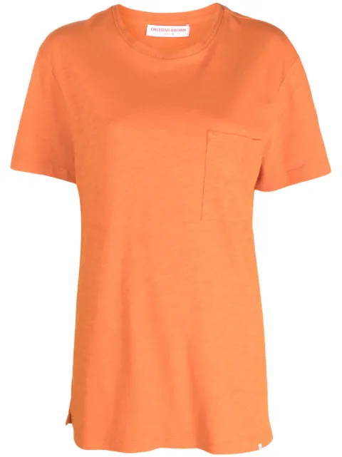 Orlebar Brown patch-pocket T-shirt Orange 278412