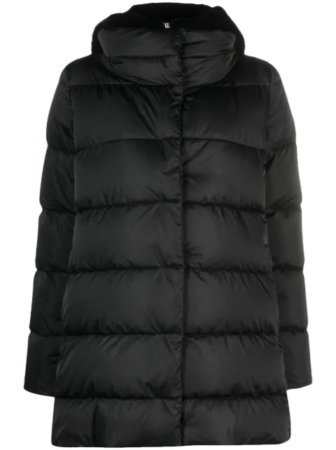 Herno hooded quilted coat Black PI001753D121709300