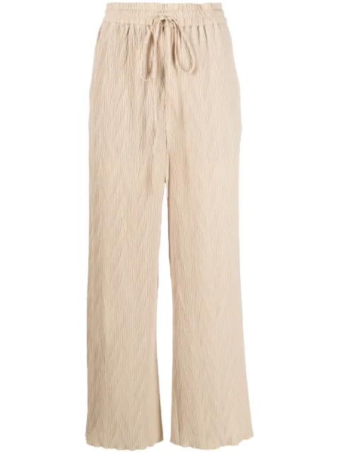 Henrik Vibskov Naptune straight-leg plissé trousers Neutrals AW23KEYF501