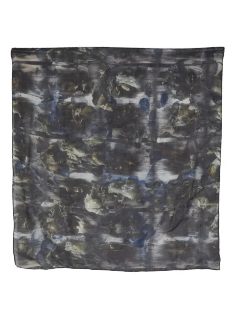Henrik Vibskov Barock Flower wool-blend scarf Black AW23KEYA904