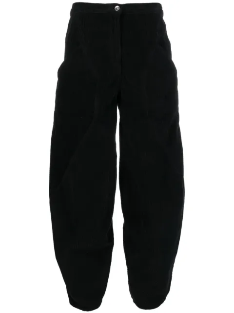 Henrik Vibskov Digi cropped corduroy trousers Black AW23KEYF502
