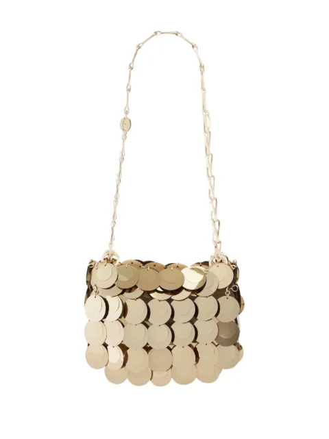 Rabanne mini Sparkle layered bag Gold 23ASS0137PLX013