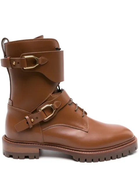Ralph Lauren Collection Marlie Welington leather boots Brown 800931360002