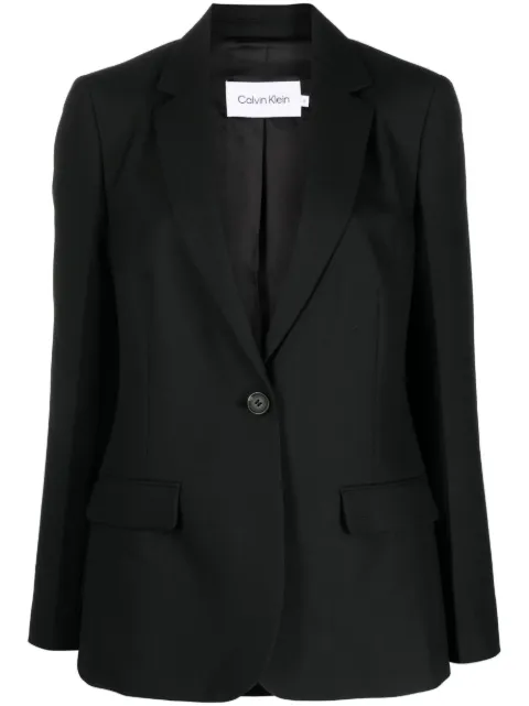 Calvin Klein single-breasted tailored blazer Black K20K205187