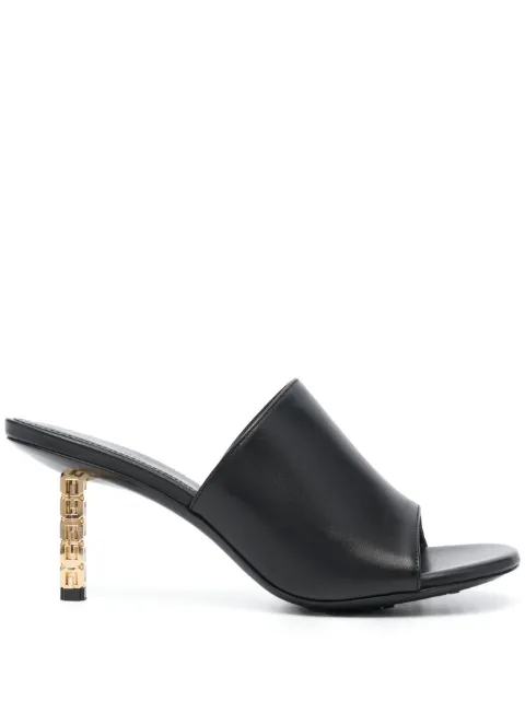 Givenchy G Cube 75mm leather mules Black BE3083E1T7