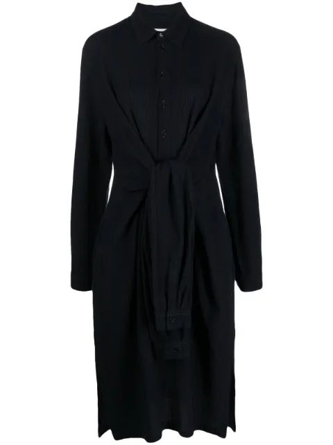 Henrik Vibskov spread-collar shirtdress Blue AW23KEYF305