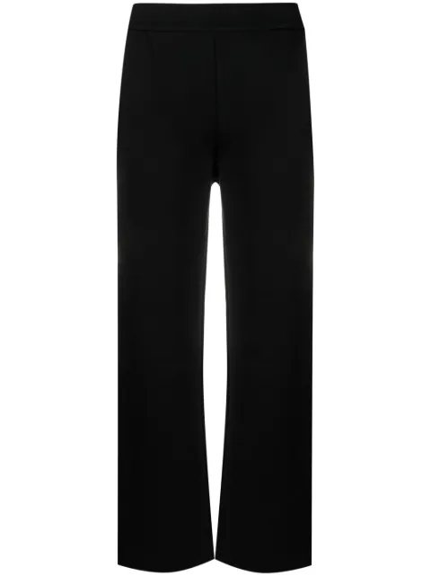 'S Max Mara tapered cotton-jersey trousers Black 2397860139600