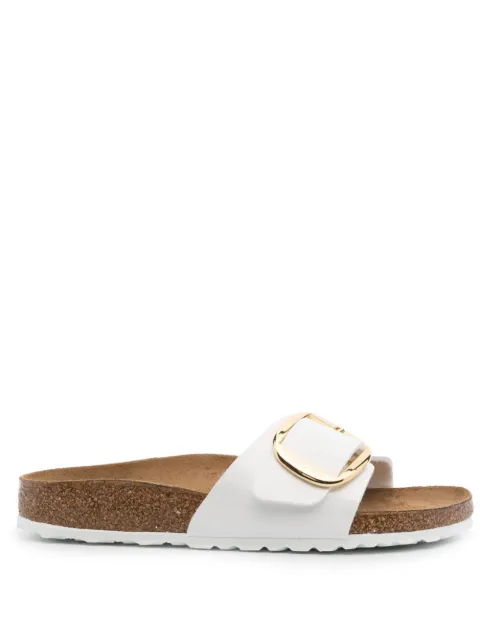 Birkenstock Madrid Big Buckle leather sandals White 1019814