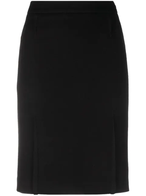 Christian Dior Pre-Owned 1990-2000 high-waist fitted skirt Black HOLADIO395
