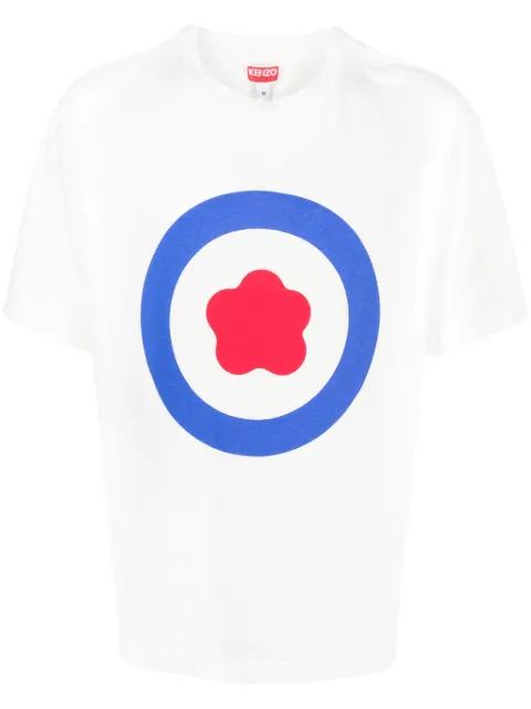 Kenzo logo-print cotton T-shirt White FD65TS1114SG