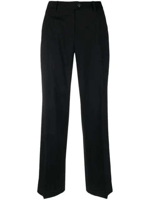 Christian Dior Pre-Owned 2010 cropped tailored trousers Black HOLADIO394