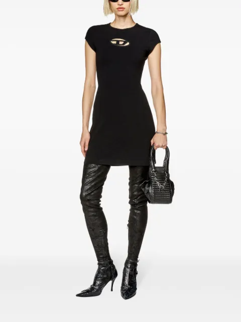 Diesel D-Angiel cut-out T-shirt minidress Black A062700AFAA