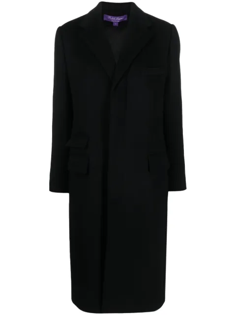 Ralph Lauren Collection Beatrisa single-breasted wool blend coat Black 290919096