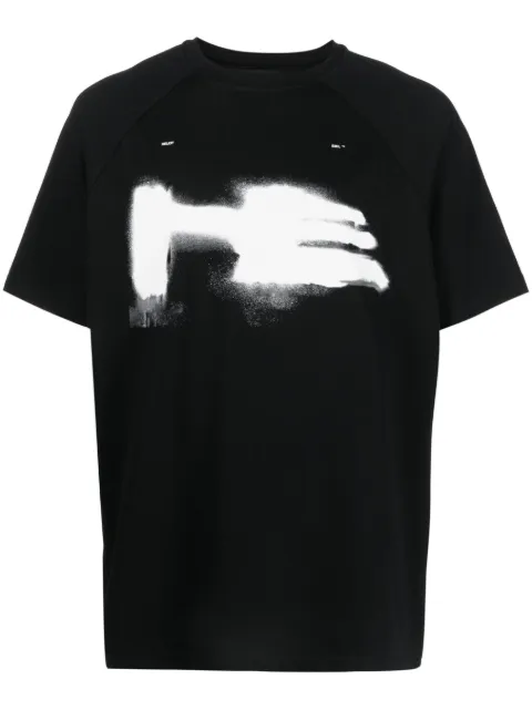 HELIOT EMIL logo-print cotton T-shirt Black HEM09083