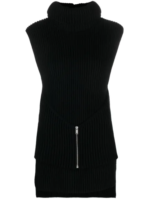 Jil Sander roll-neck knitted wool top Black J02NC0166J14511001