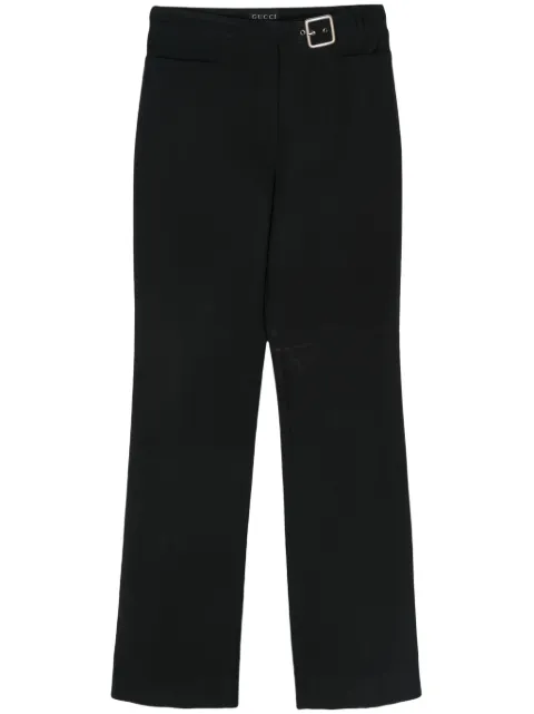 Gucci Pre-Owned 2000s logo-buckle trousers Black GUCC250AB