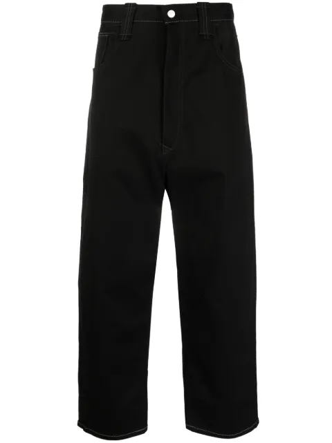 Junya Watanabe MAN × Levi's mid-rise cropped trousers Black WLP9081001