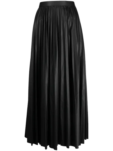 Junya Watanabe high-waist pleated skirt Black JLS007