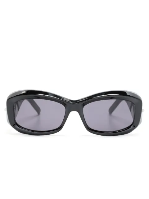Givenchy Eyewear engraved-logo rectangular-frame sunglasses Black GV40044U