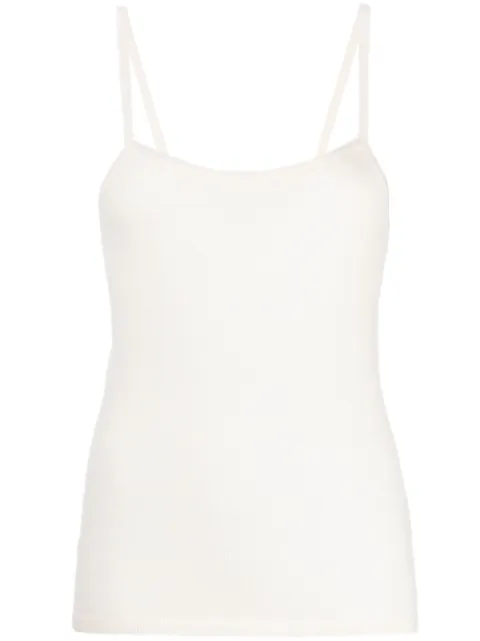 Cashmere In Love Amaya fine-knit tank top White AMAYATANKTOP