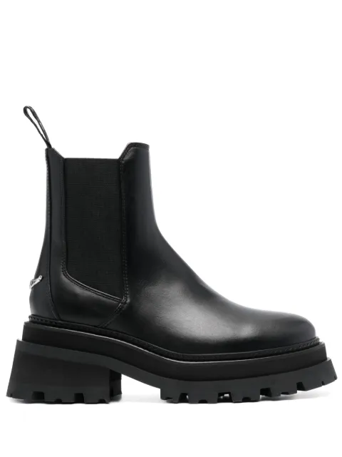 Zadig&Voltaire round-toe leather Chelsea boots Black SWCT00804001